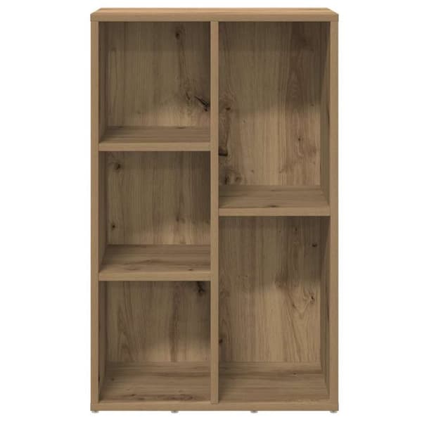 vidaXL Kirjahylly käsityöläinen tammi 50x25x80 cm tekninen puu
