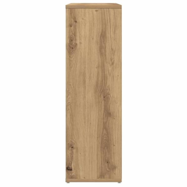 vidaXL Kirjahylly käsityöläinen tammi 50x25x80 cm tekninen puu