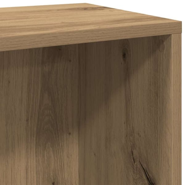 vidaXL Kirjahylly käsityöläinen tammi 50x25x80 cm tekninen puu