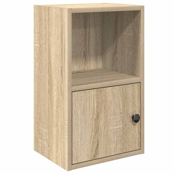vidaXL Bokhylle sonoma eik 31x24x52 cm konstruert tre