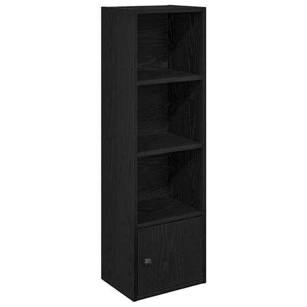 vidaXL Bokhylla svart ek 31x24x102 cm konstruerat trä