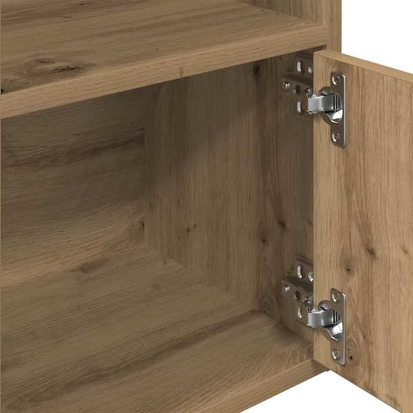 vidaXL Bokhylla artisan ek 31x24x127 cm konstruerat trä