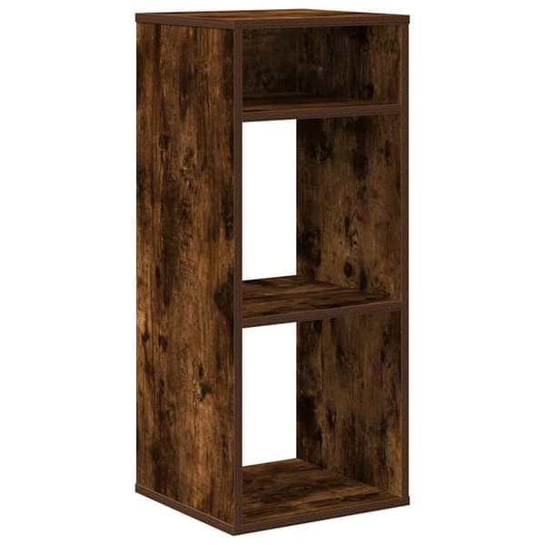vidaXL Bokhylle røkt eik 34x31x80 cm konstruert tre