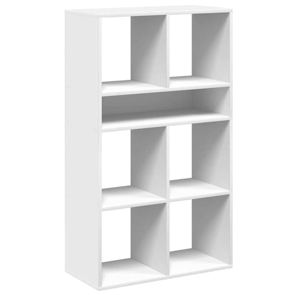 vidaXL Bokhylle hvit 66x31x112 cm konstruert tre