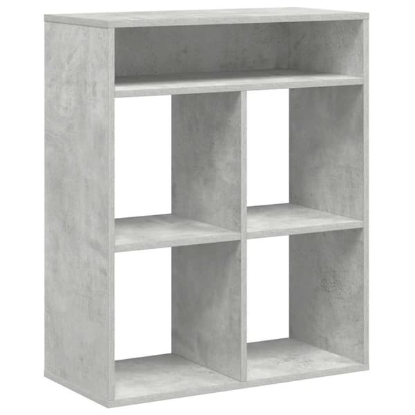 vidaXL bogreol 66x31x80 cm konstrueret træ betongrå