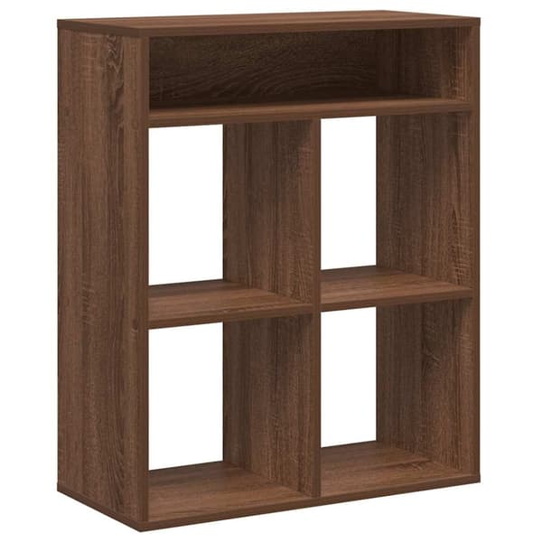 vidaXL bogreol 66x31x80 cm konstrueret træ brun egetræsfarve