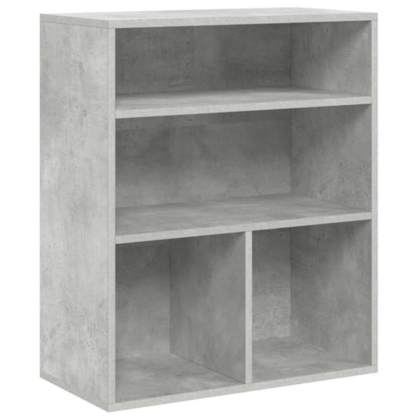 vidaXL bogreol 60x30x71,5 cm konstrueret træ betongrå