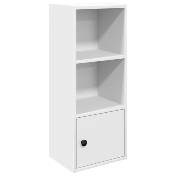 vidaXL Bokhylla vit 31x24x77 cm konstruerat trä