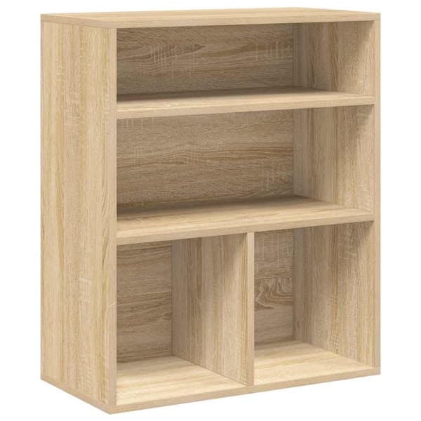 vidaXL bogreol 60x30x71,5 cm konstrueret træ sonoma-eg