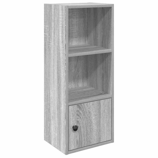vidaXL Kirjahylly harmaa Sonoma 31x24x77 cm tekninen puu