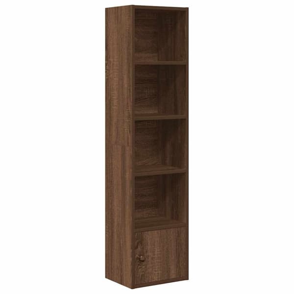 vidaXL Bokhylle brun eik 31x24x127 cm konstruert tre
