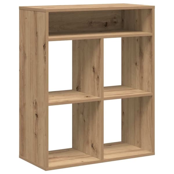 vidaXL bogskab 66x31x80 cm konstrueret træ kunsteg