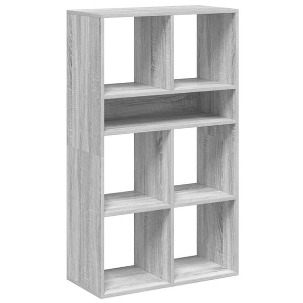 vidaXL Kirjahylly harmaa Sonoma 66x31x112 cm tekninen puu