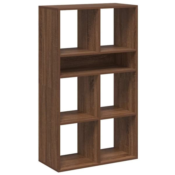 vidaXL bogreol 66x31x112 cm konstrueret træ brun egetræsfarve