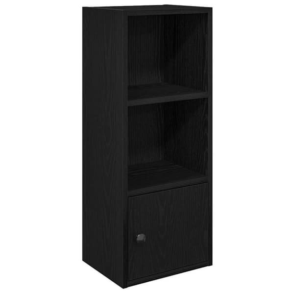 vidaXL bogreol 31x24x77 cm konstrueret træ sort-eg
