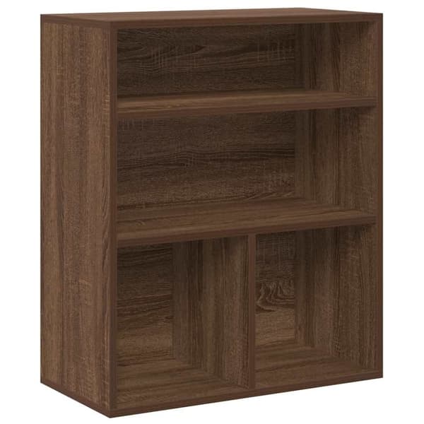 vidaXL bogreol 60x30x71,5 cm konstrueret træ brun egetræsfarve