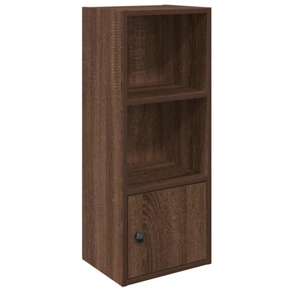 vidaXL Kirjahylly ruskea tammi 31x24x77 cm tekninen puu