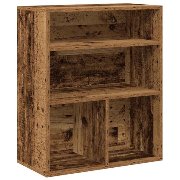 vidaXL bogreol 60x30x71,5 cm konstrueret træ antikt træ