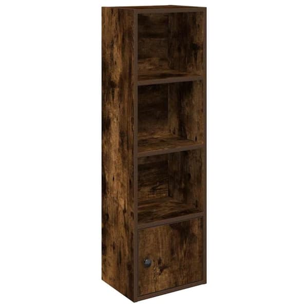 vidaXL bogreol 31x24x102 cm konstrueret træ røget egetræsfarve