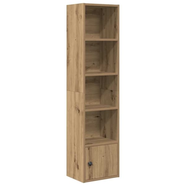 vidaXL bogreol 31x24x127 cm konstrueret træ kunsteg