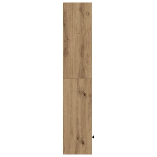 vidaXL bogreol 31x24x127 cm konstrueret træ kunsteg