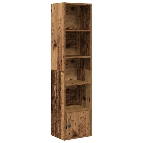 vidaXL bogreol 31x24x127 cm konstrueret træ antikt træ