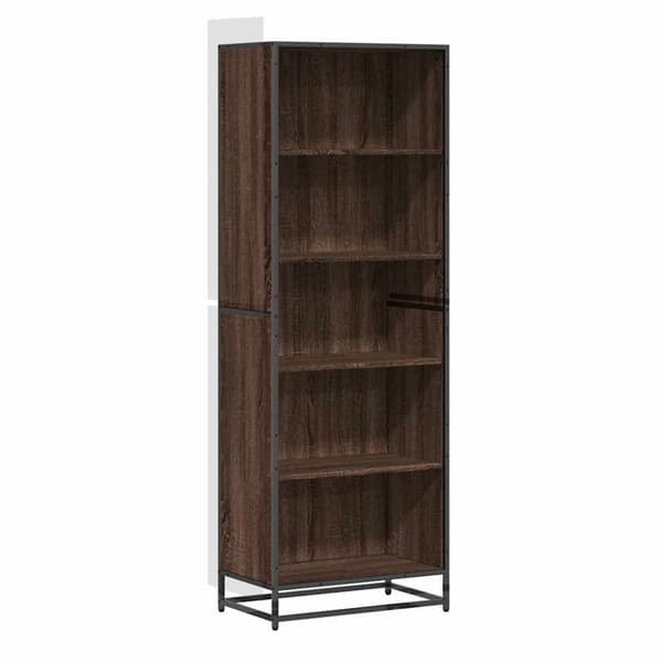 vidaXL Kirjahylly ruskea tammi 60x35x170,5 cm tekninen puu