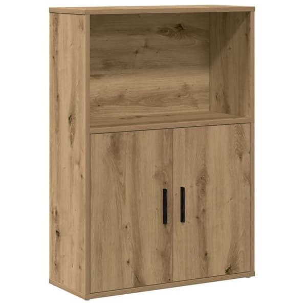vidaXL Kirjahylly artesaani tammi 60x24x85 cm tekninen puu