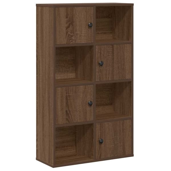 vidaXL Bokhylla brun ek 60x24x101,5 cm konstruerat trä