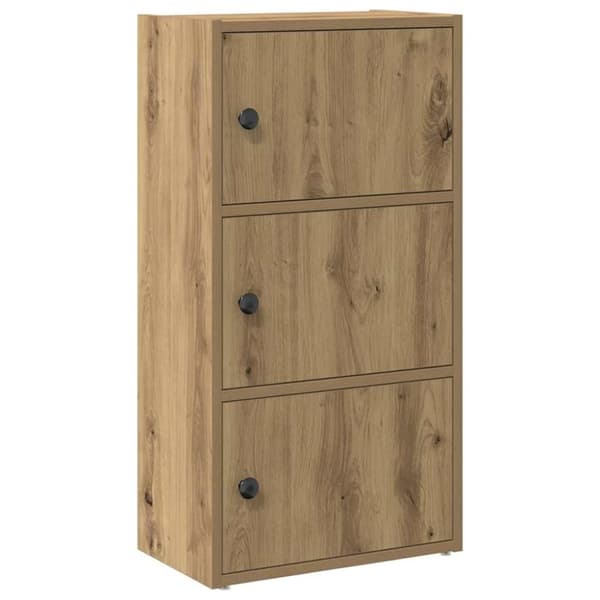 vidaXL Bokhylle artisan eik 40x24x77 cm konstruert tre