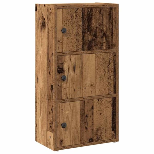 vidaXL bogreol 40x24x77 cm konstrueret træ antikt træ