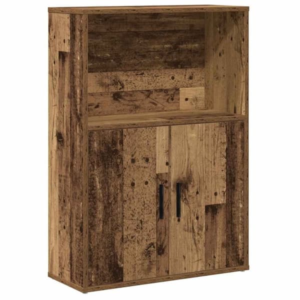 vidaXL Bokhylle gammelt tre 60x24x85 cm konstruert tre