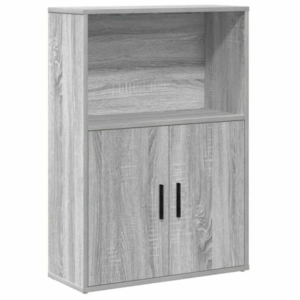 vidaXL bogreol 60x24x85 cm konstrueret træ grå sonoma-eg