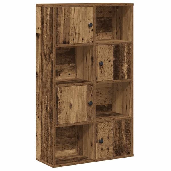 vidaXL Bokhylle gammelt tre 60x24x101,5 cm konstruert tre