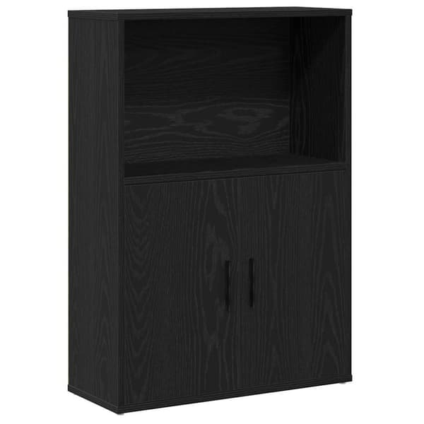 vidaXL bogreol 60x24x85 cm konstrueret træ sort-eg