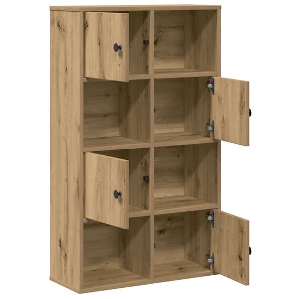 vidaXL Bokhylle artisan eik 60x24x101,5 cm konstruert tre