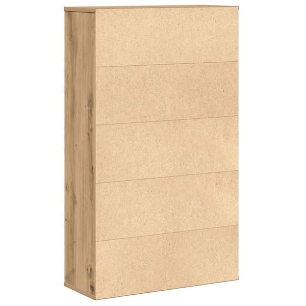 vidaXL Bokhylle artisan eik 60x24x101,5 cm konstruert tre
