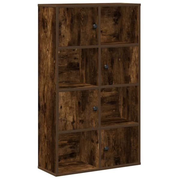 vidaXL Bokhylle røkt eik 60x24x101,5 cm konstruert tre