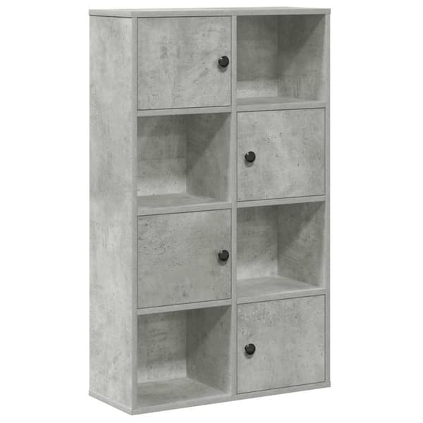 vidaXL bogreol 60x24x101,5 cm konstrueret træ betongrå