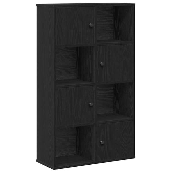vidaXL bogreol 60x24x101,5 cm konstrueret træ sort-eg