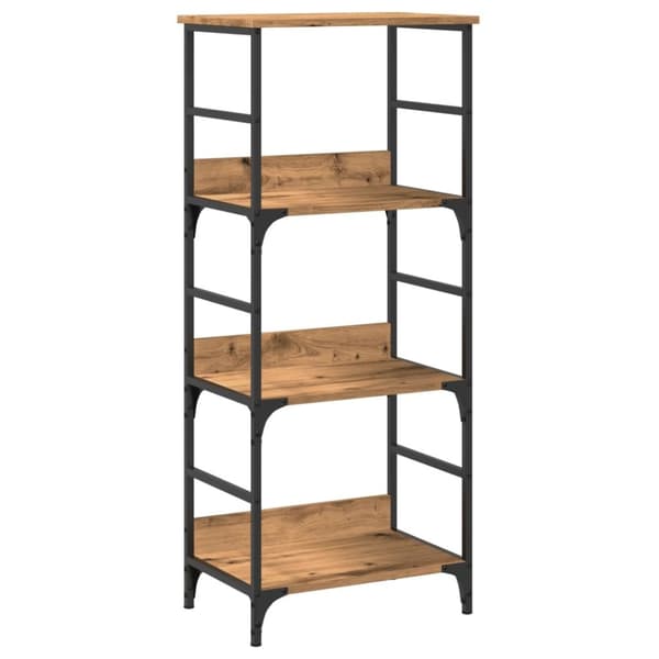 vidaXL bogskab 50x33x117,5 cm konstrueret træ kunsteg