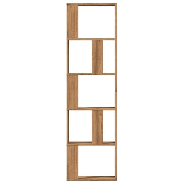 vidaXL Bokhylla artisan ek 45x24x159 cm konstruerat trä
