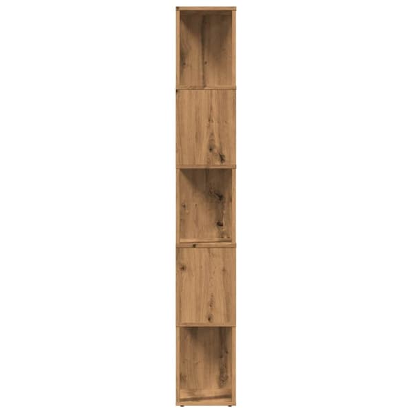 vidaXL Bokhylla artisan ek 45x24x159 cm konstruerat trä