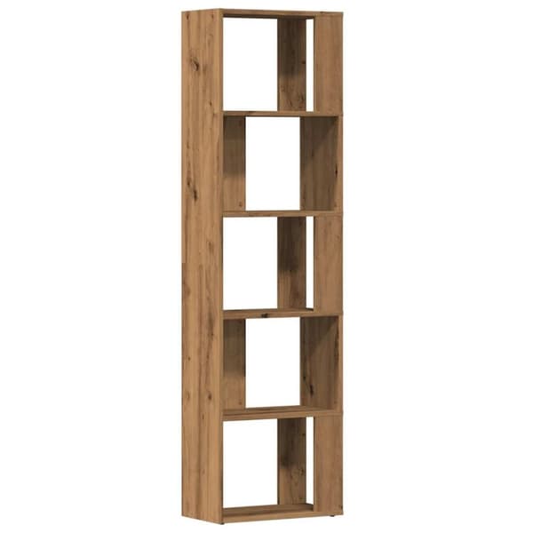 vidaXL Bokhylla artisan ek 45x24x159 cm konstruerat trä