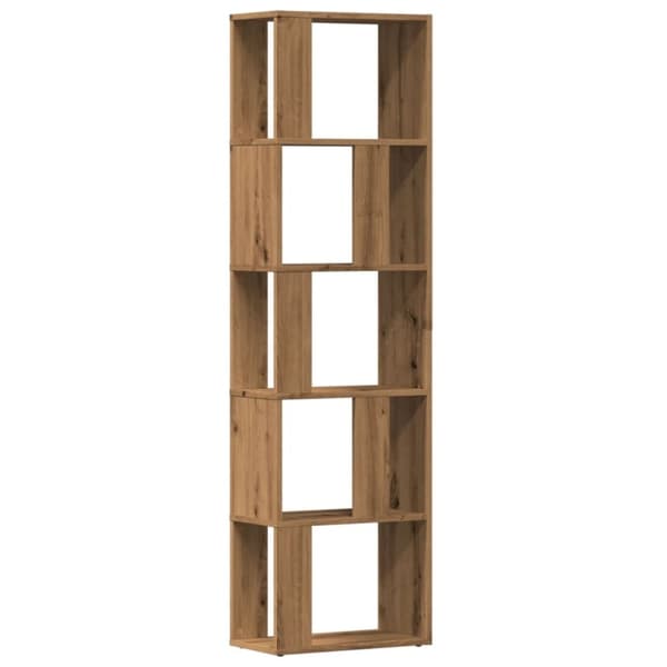 vidaXL Bokhylla artisan ek 45x24x159 cm konstruerat trä