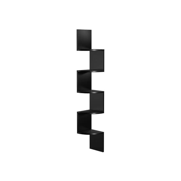 Hjørneskaber - Floating Corner Board - Wall Rack - Wood Look - Brun
