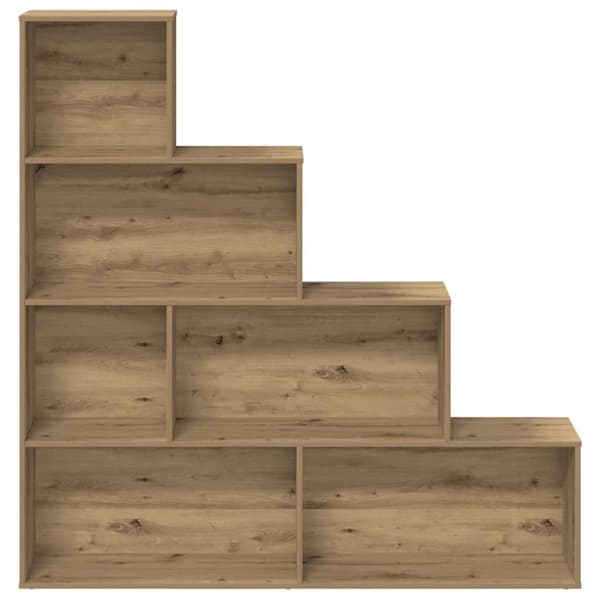 vidaXL Bokhylle artisan eik 157x24x160 cm konstruert tre