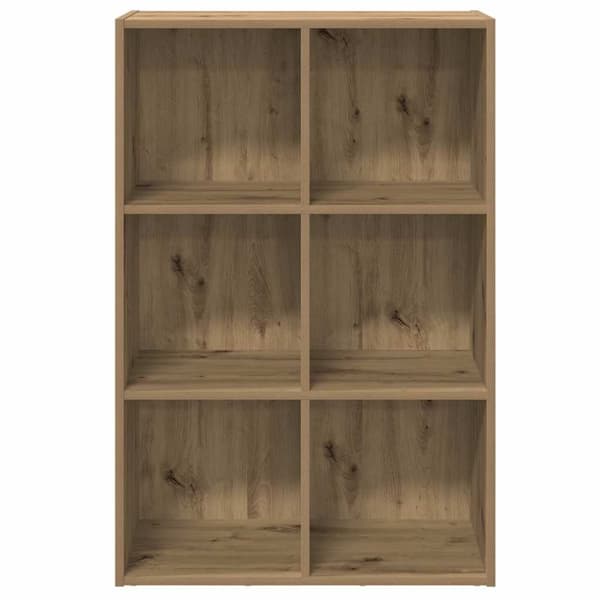 vidaXL bogreol/skænk 66x30x98 cm konstrueret træ egetræ