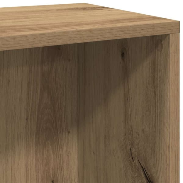 vidaXL bogreol/skænk 66x30x98 cm konstrueret træ egetræ