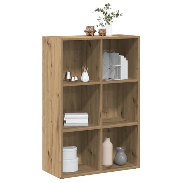 vidaXL Bokhylle/skjenk artisan eik 66x30x98 cm konstruert tre